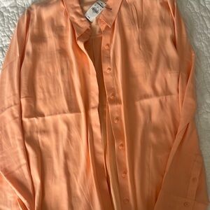 Peach Button-Up Shirt